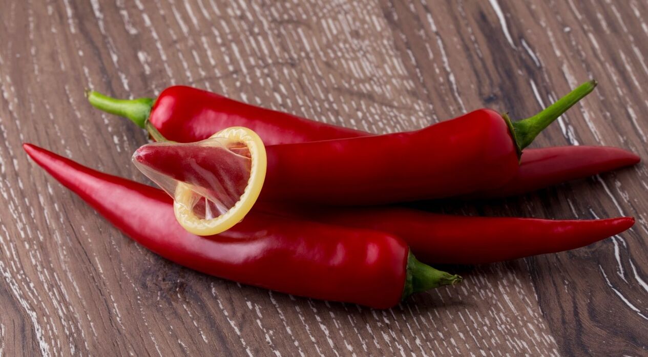 Hot pepper increases the level of testosterone in a man's body and improves potency