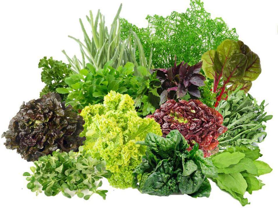 Including greens in a man's diet will help to get rid of erectile dysfunction.